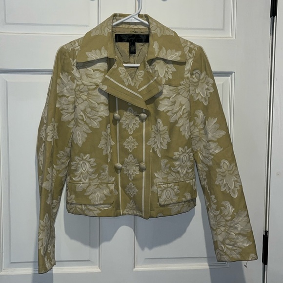 Brocade Women Jacket, Lite Sage fully lined double breasted, size 8 Apostrophe - Picture 1 of 13